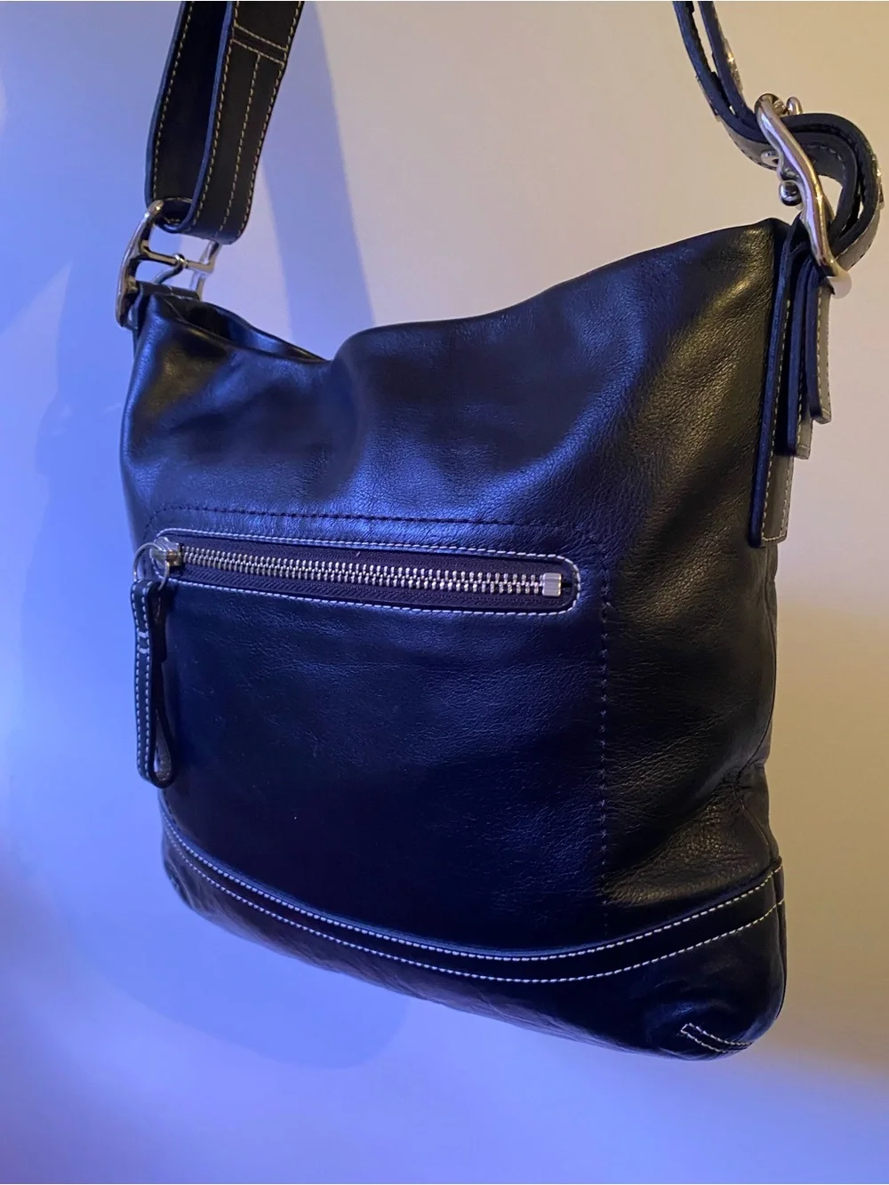 Coach Y2K Leather Hobo Bag with Tassel